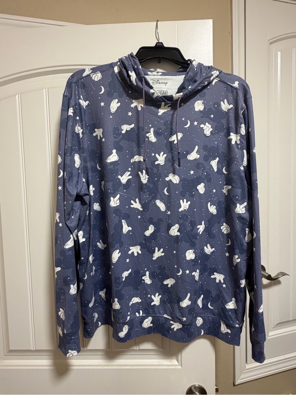 Disney RSVLTS Mickey Mouse Performance Hoodie XL Gloves Stars Moon Pullover